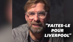 Covid-19: À Liverpool, Jürgen Klopp invite les habitants à tous se faire tester