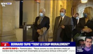 "Il ne va pas bien physiquement, mais il tient le coup moralement": Laurent Tapie s'exprime au sujet de l'état de santé de son père