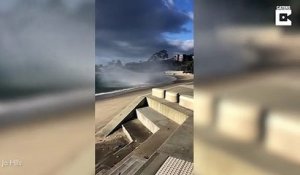 Une impressionnante tornade d'eau filmée en Australie