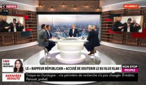 Accusé de faire partie du Ku Klux Klan , le rappeur Kaotik 747, qui défend la police, au bord des larmes dans « Morandini Live » : « On essaye de me tuer médiatiquement » - VIDEO