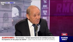 Jean-Yves Le Drian sur le terrorisme en France: "Récemment, c'est un autre symbole de la République qui est attaqué: l'école"