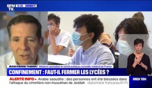 Jean-Pierre Thierry (médecin spécialisé en santé publique) juge "sans doute nécessaire" de fermer les lycées