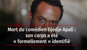 Mort du comédien Djedje Apali : son corps a été « formellement » identifié