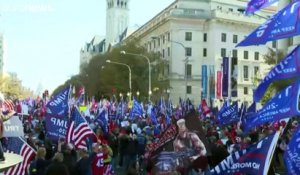 Des pro-Donald Trump dans les rues de Washington pour dénoncer des fraudes, sans preuves