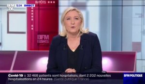 Marine Le Pen: "Les lieux doivent être ouverts pendant le confinement"