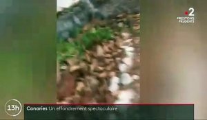 Canaries : un impressionnant pan de falaise s'est écroulé, sans faire de blessés