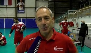 Christophe Charroux après la défaite de Martigues Volley contre Plessis Robinson