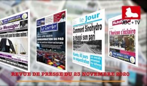 REVUE DE PRESSE CAMEROUNAISE DU 23 NOVEMBRE 2020