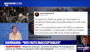 Migrants évacués à Paris: l'IGPN saisie par Gérald Darmanin