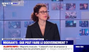 Migrants évacués à Paris: Emmanuelle Wargon assure chercher "des solutions à chacun"