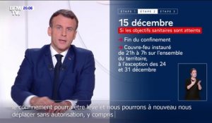 Emmanuel Macron: "Il ne s'agira pas de vacances de Noël comme les autres"