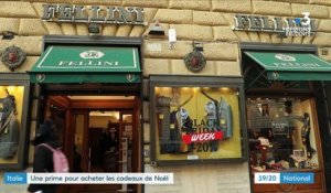 Italie : le gouvernement prévoit une prime pour les achats de Noël