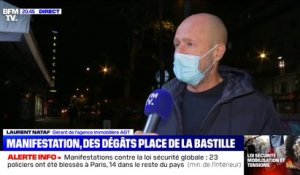 "Je me suis senti violé" : le gérant d'une agence immobilière vandalisée à Paris constate les dégâts après la manifestation contre la loi sécurité globale