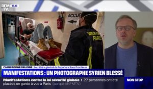 Marche des libertés: le photographe syrien blessé "victime d'une charge de police" selon RSF