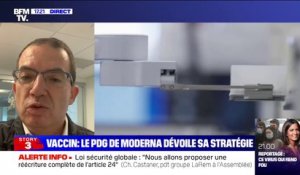 Vaccin anti-Covid: Stéphane Bancel (Moderna) pense que les personnes vaccinées seront protégées pendant "au moins 6 à 12 mois"