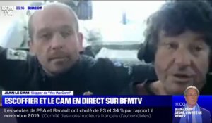Jean Le Cam sur le sauvetage de Kévin Escoffier: "J'ai eu du mal à le retrouver (…) c'est une lumière qui nous a sauvés"