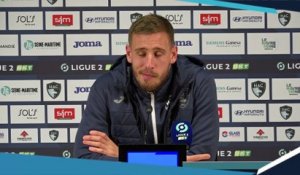 Après HAC - Auxerre (1-1), réactions de Pierre Gibaud