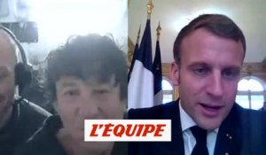 Macron félicite Le Cam pour le sauvetage d'Escoffier - Voile - Vendée Globe