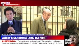 Jack Lang salue les "avancées vers la démocratie et vers les libertés" accomplies par Valéry Giscard d'Estaing