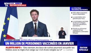 "Nous avons été capables de bâtir un début d'Europe de la Santé": Clément Beaune annonce 2 milliards d'euros mobilisés sur le budget européen pour les vaccins