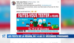 À LA UNE : de jeunes Stéphanois interpellent le Président Macron / une centaine d'évènements ligériens pour le Téléthon / le Département de la Loire prêt à affronter la neige / les Verts conquérants avant Dijon.
