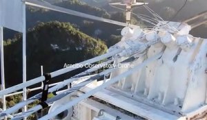 Les images impressionnantes de l'effondrement du radiotelescope Arecibo