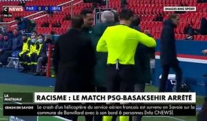 amais vu en Ligue des Champions : Les images de ce qui s'est passé hier soir lors de la rencontre PSG/Istanbul Basaksehir interrompu après des propos racistes qui auraient été tenus par le 4e arbitre