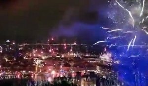 Vidéo des feux d'artifices tirés à Lyon le 8 décembre pour la Fête des Lumières 2020