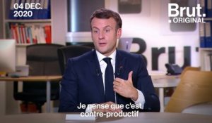 Covid-19 : "Je ne crois pas à la vaccination obligatoire pour ce vaccin", dit Emmanuel Macron