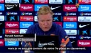 13e j. - Koeman : "Pas content de notre 9e place"