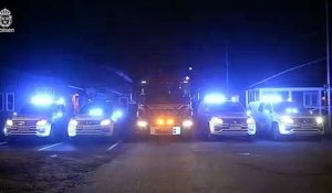Jingle Bells par la police et les pompiers suédois