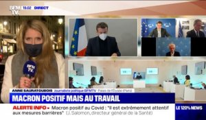 Emmanuel Macron testé positif au Covid-19 mais au travail - 17/12