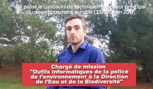 Adrien Plantureux, chargé de mission des outils informatiques de la police de l’environnement