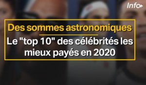 Des sommes astronomiques ... le top ten des célébrités les mieux payés en 2020
