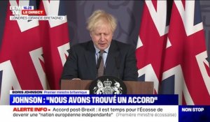 Boris Johnson: "Nous avons repris le contrôle de notre destin"