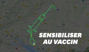Ce pilote allemand a dessiné une seringue dans le ciel pour sensibiliser au vaccin anti Covid-19