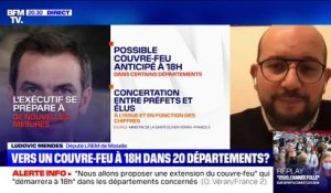 Couvre-feu envisagé 18h dans certains départements: pour Ludovic Mendes (LaREM), c'est "une annonce qui paraît cohérente avec la situation"