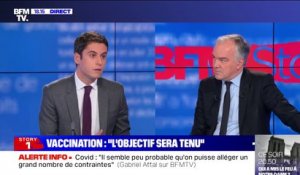 Gabriel Attal sur la vaccination: "L'objectif d'un million de personnes vaccinées lors de la première phase sera tenu"