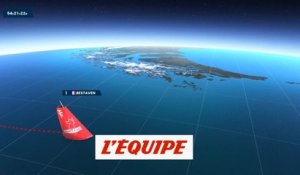 La carte 3D du 2 janvier 2021 - Voile - Vendée Globe