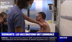 Covid-19: les vaccinations des soignants ont commencé