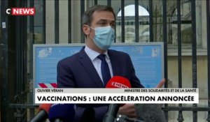 Olivier Véran annonce une nette accélération des vaccinations
