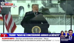 Donald Trump: "Nous voulons corriger la situation, parce qu'il y aura quelqu'un au pouvoir qui ne devrait pas être là et notre pays sera détruit"