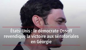 États-Unis : le démocrate Ossoff revendique la victoire aux sénatoriales en Géorgie