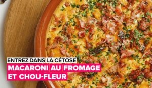 Régime keto : macaroni au chou-fleur et fromage