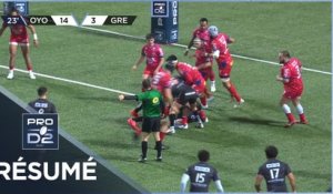 PRO D2 - Résumé Oyonnax Rugby-FC Grenoble Rugby: 27-35 - J15 - Saison 2020/2021