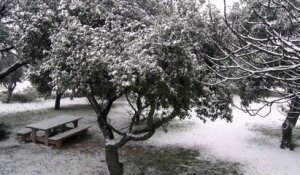 Des images de la neige à Martigues