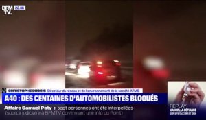 A40 bloquée: "Environ 1000 véhicules, deux sens confondus, sont concernés", selon le directeur du réseau ATMB