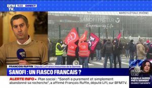François Ruffin (LFI) sur les 400 postes supprimés chez Sanofi: "On a détruit l'outil industriel"