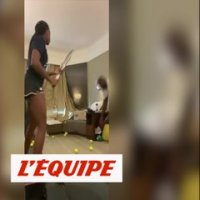 Gauf et Strycova à l'entraînement, malgré le confinement - Tennis - WTF