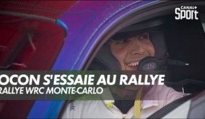 Esteban Ocon aux commandes d'un bolide de Rallye